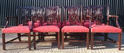 12 Antique Dining Chairs carver 26w 38h 24d 18hs single 22½w 38h 23d 18hs _7.JPG